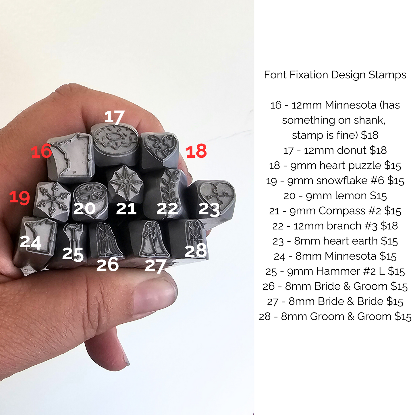 Design Stamp Destash - Font Fixation, Beaducation, Supply Guy