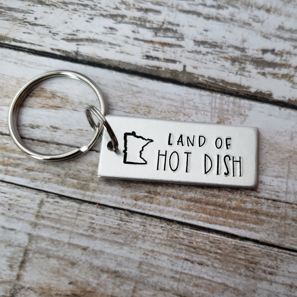 Land of Hot Dish Minnesota Keychain