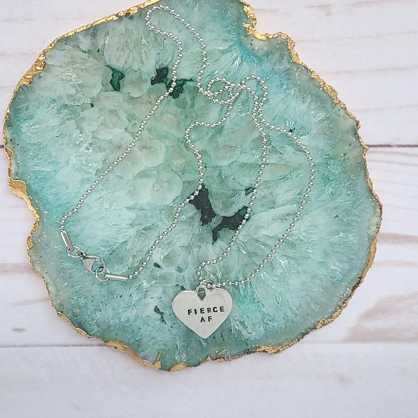 Fierce AF Heart Shaped Necklace