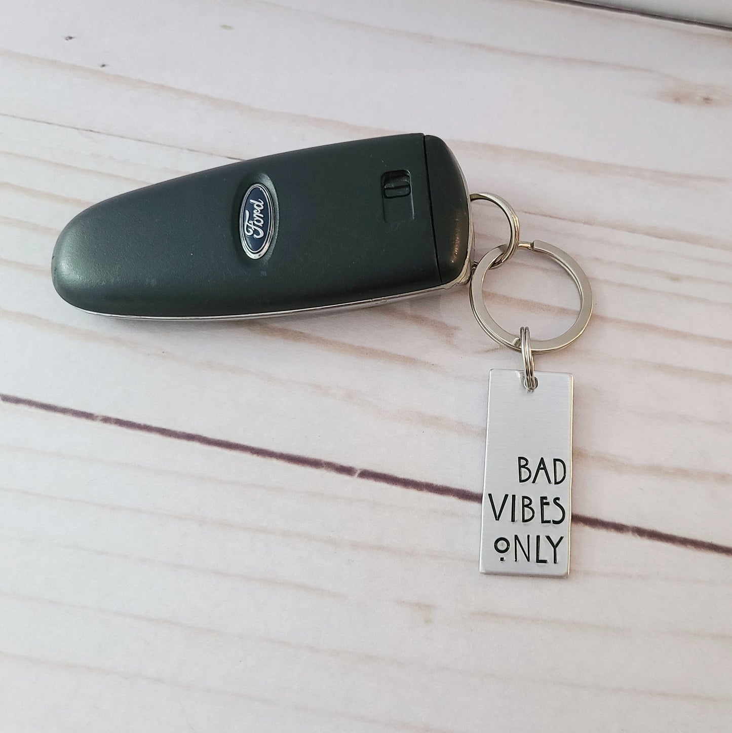 Bad Vibes Only Keychain