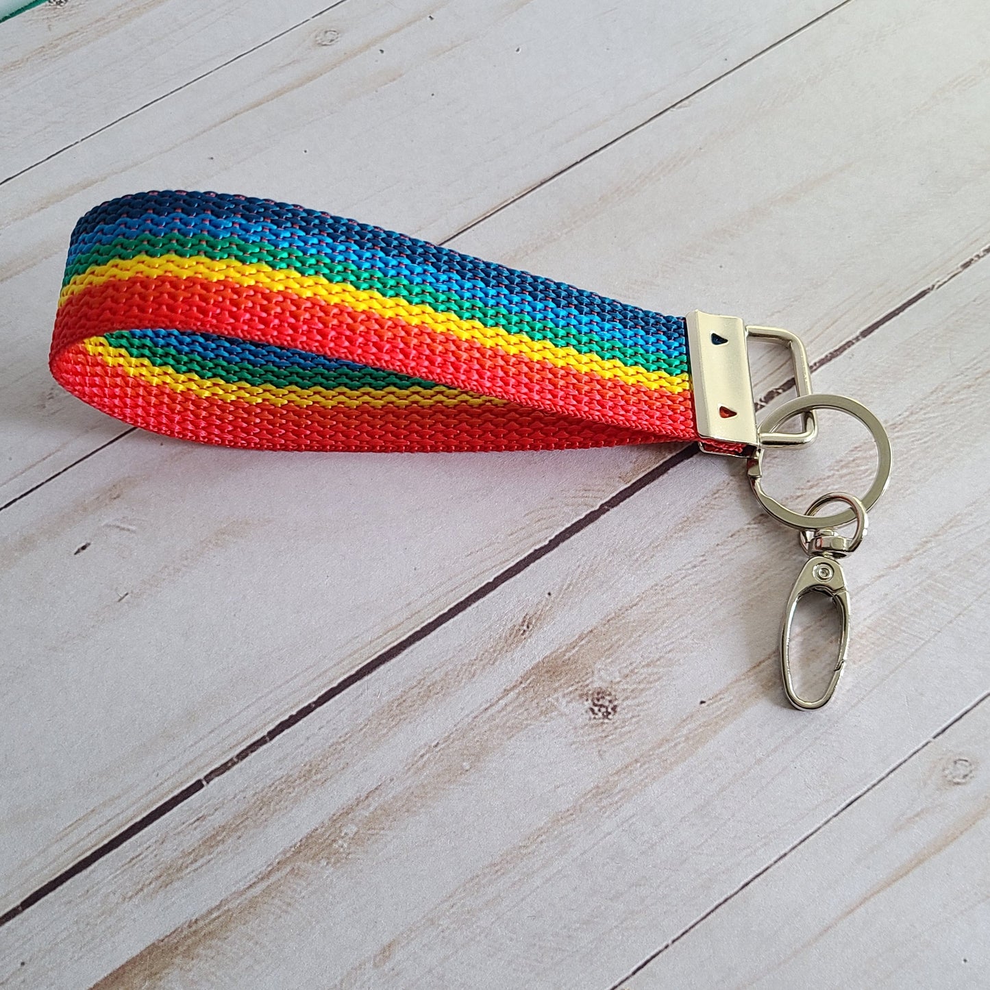 Rainbow Wristlet Let Trans Kids Become Trans Adults Keychain