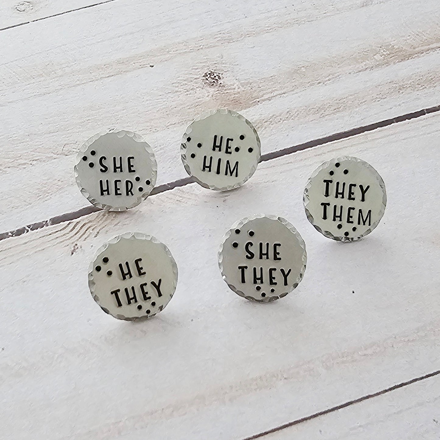 Mini Pins, Choose 1 or Build Your Own 4 Pack, Inspirational and Encouraging Gifts, Funny Handstamped Pins, Cute Accessories for Women