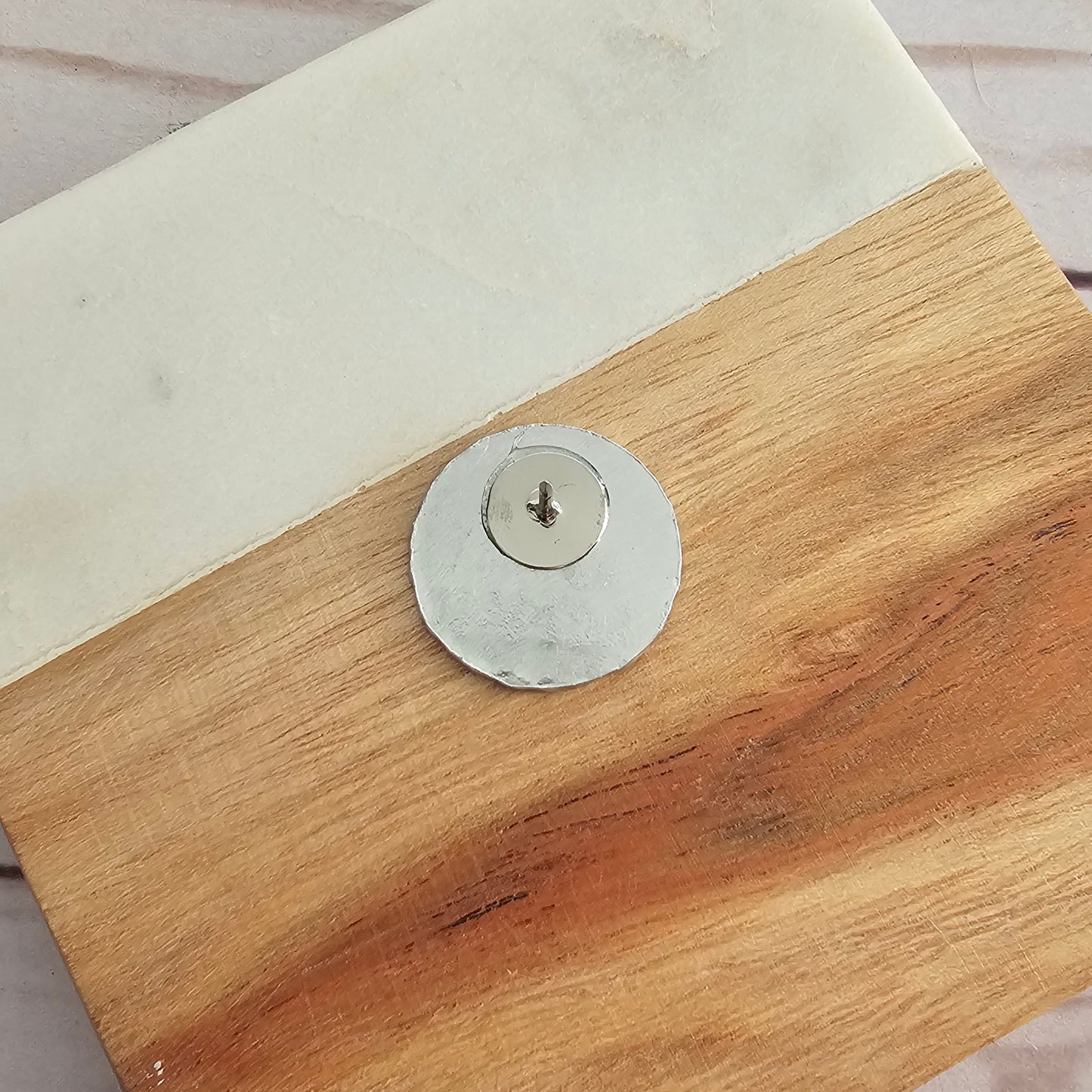 RESIST Round Pin, Hand Stamped Resist Pins