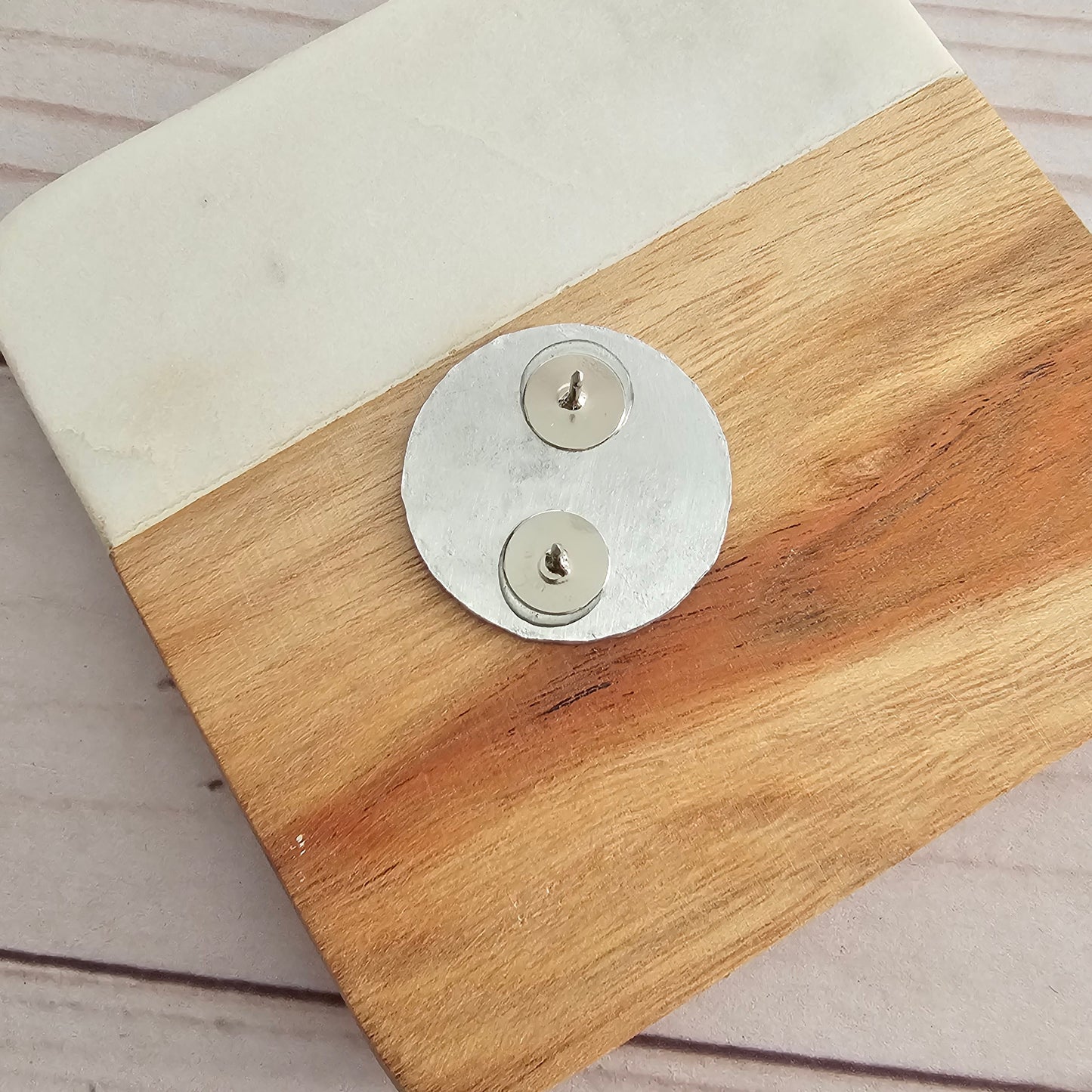 ICE You're Not Welcome Here MN Round Pin, Hand Stamped Resist Pins