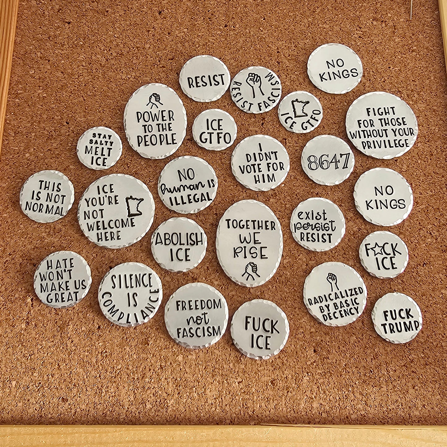 Any 5 Resist Pins for $30