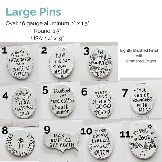 Large Pin Closeout