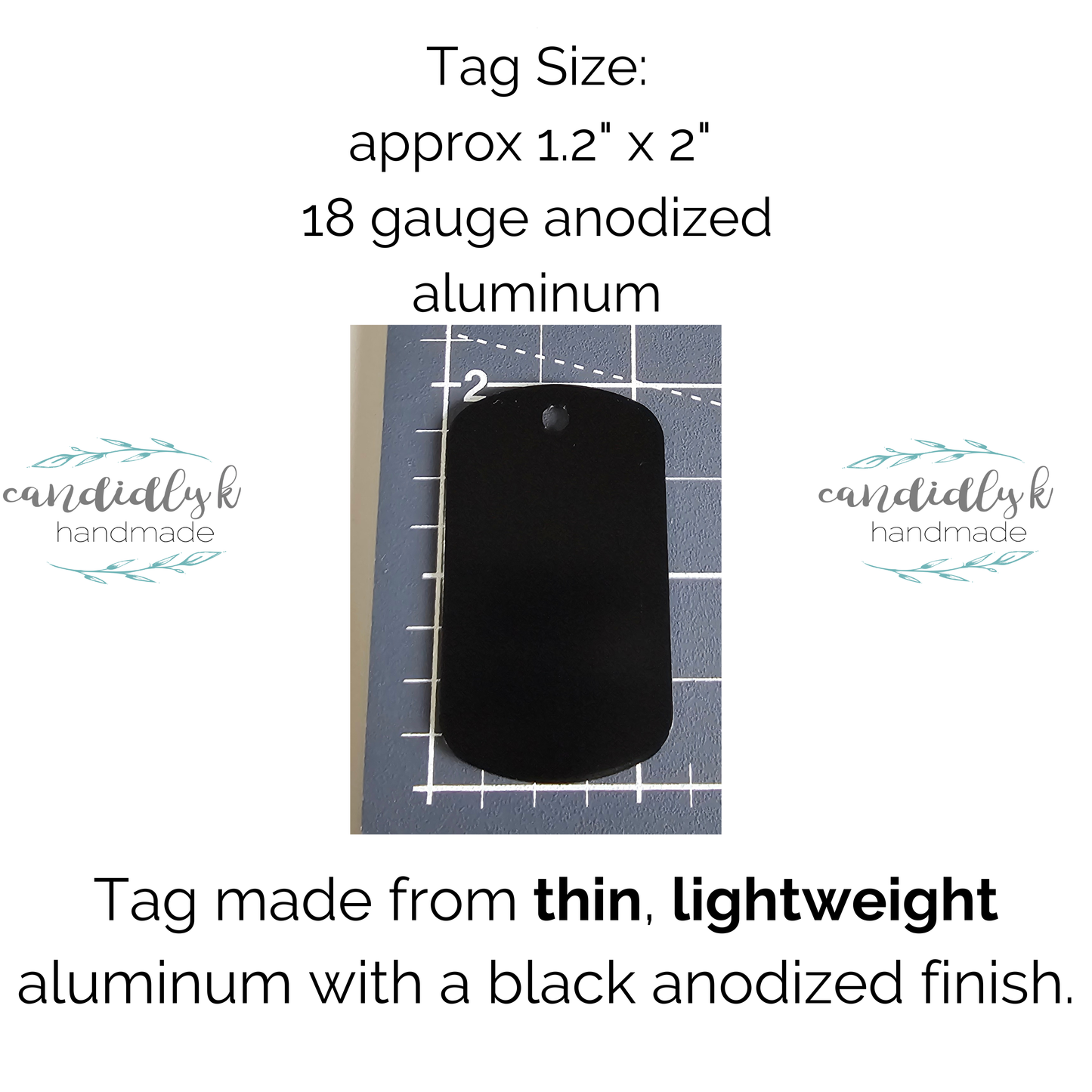 Support Queer Kids Black Dog Tag Keychain, Handstamped Lightweight Key Chain