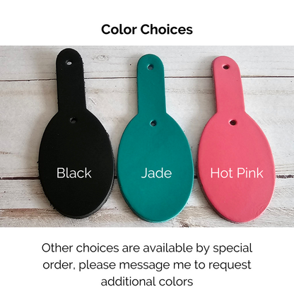 Leather Keychain Identification Tag, If Found Please Text, ID Tag for Backpack, Purse, Luggage, Laptop Bag, Diaper Bag, Sports Equipment Bag