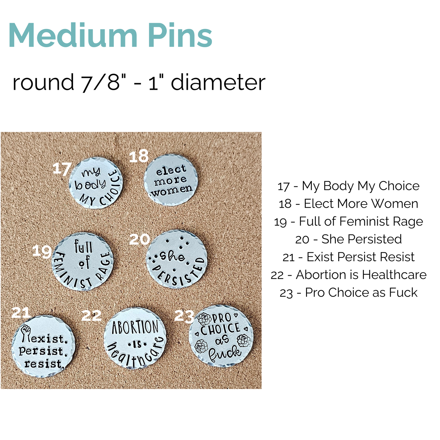 Medium Pin Closeout
