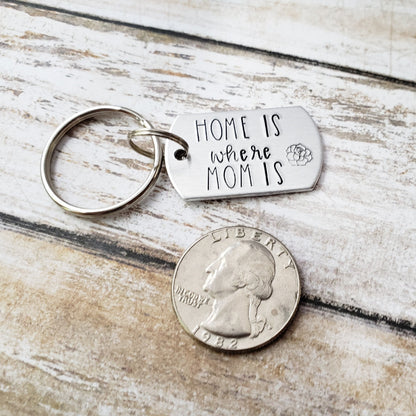 Home Is Where Mom Is Keychain