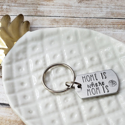 Home Is Where Mom Is Keychain