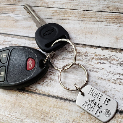 Home Is Where Mom Is Keychain