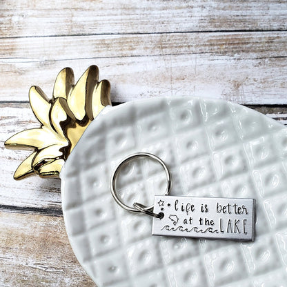 Life Is Better At The Lake Keychain