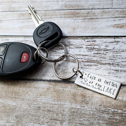 Life Is Better At The Lake Keychain