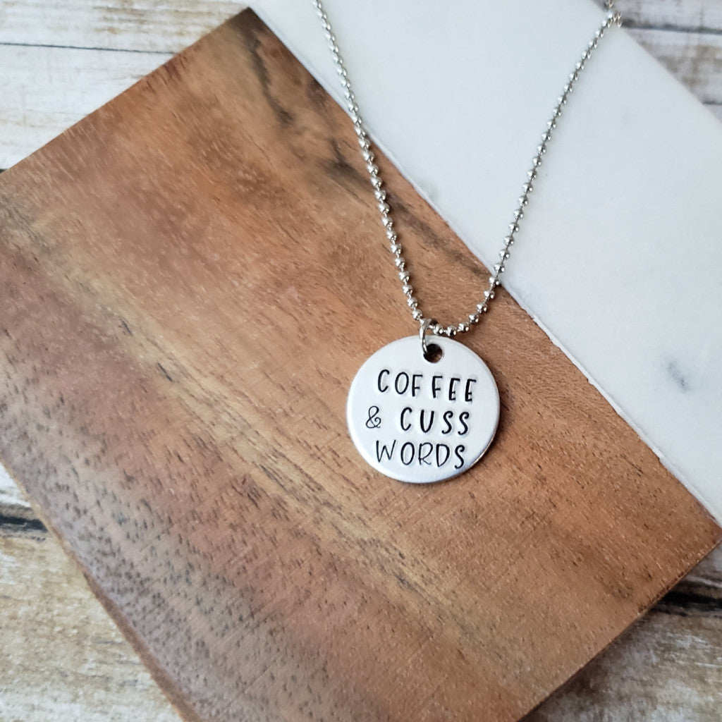 Coffee & Cuss Words Necklace