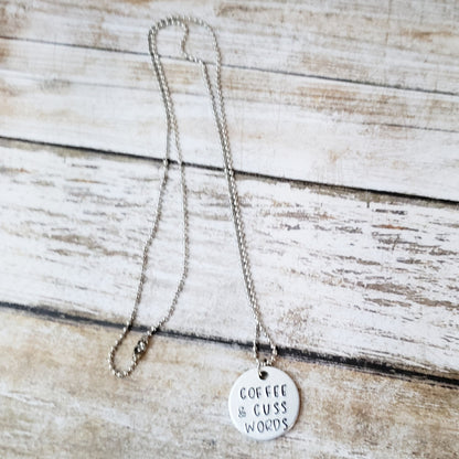 Coffee & Cuss Words Necklace