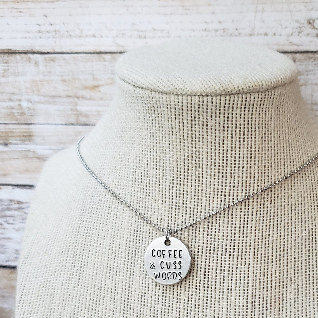 Coffee & Cuss Words Necklace