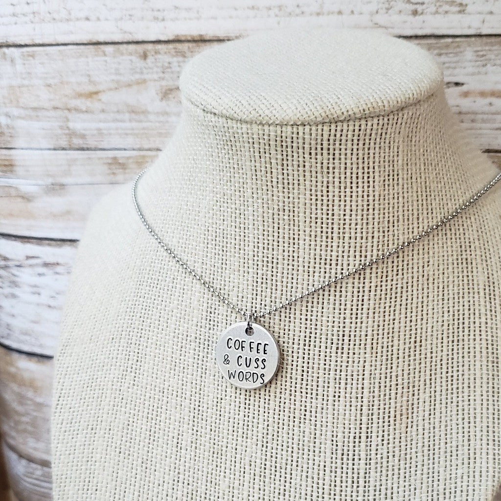 Coffee & Cuss Words Necklace