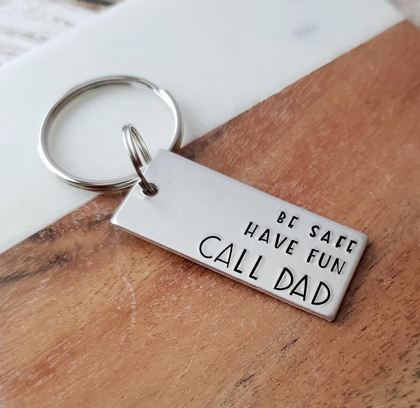 Key Chain for New Driver, Sweet 16, 18th Birthday Gift for Son, Call Dad Keychain