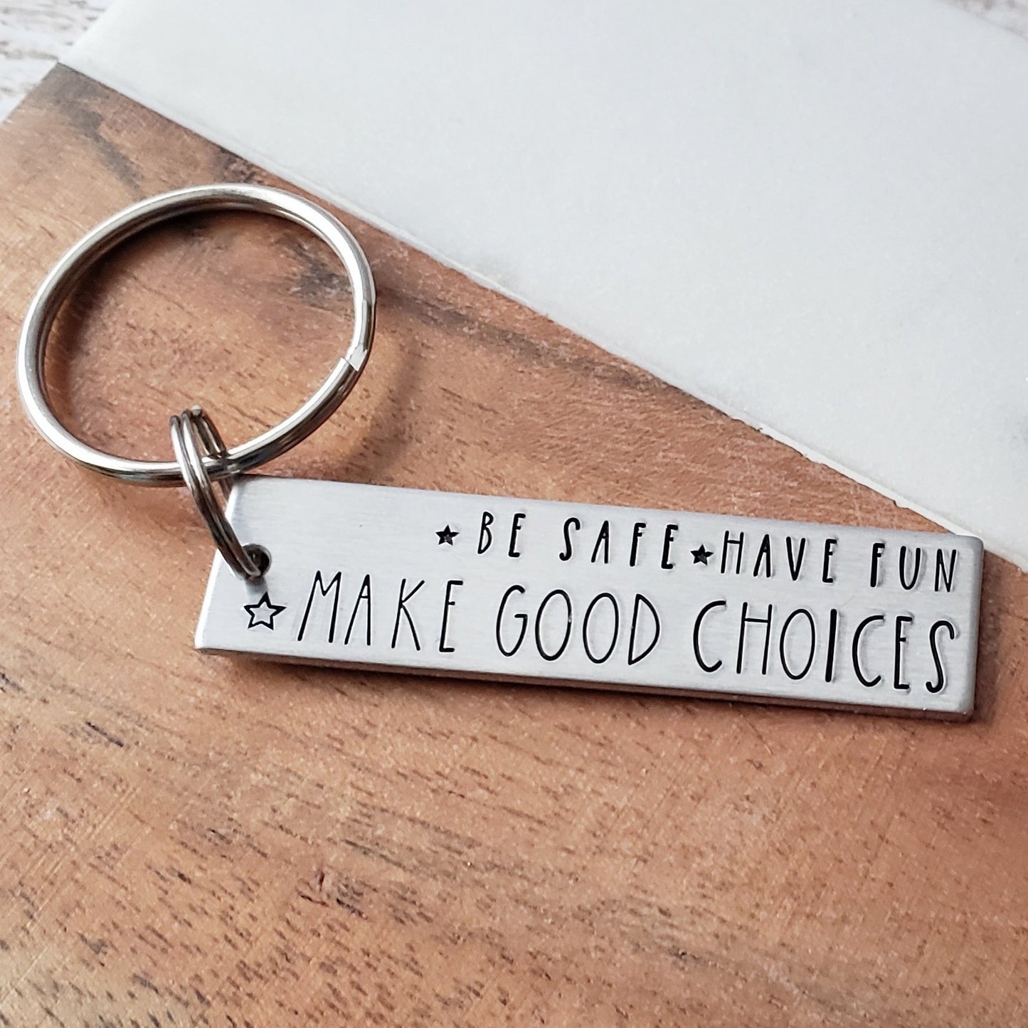 Be Safe Have Fun Make Good Choices New Driver Keychain