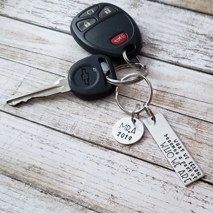 Keychain for Teacher - What We Learn Becomes A Part