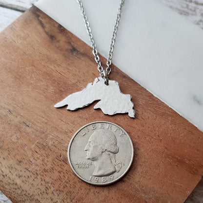 Lake Superior Hand Cut Pendant