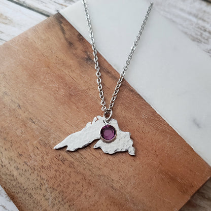 Lake Superior Hand Cut Pendant