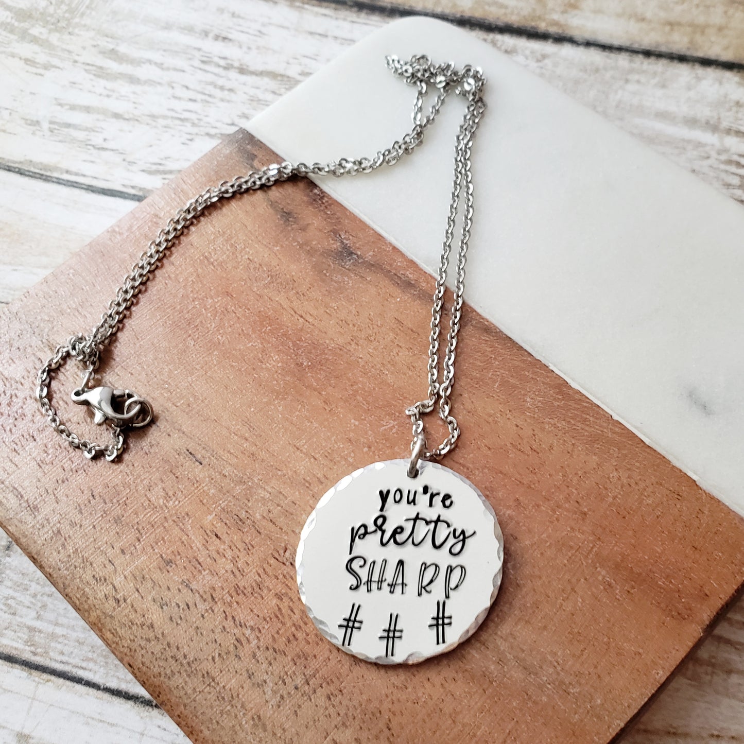 You're Pretty Sharp Necklace - Gift for Music Teacher