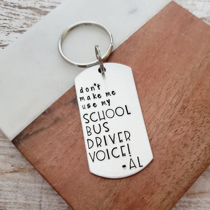 Keychain for School Bus Driver
