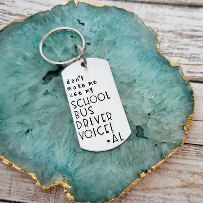 Keychain for School Bus Driver