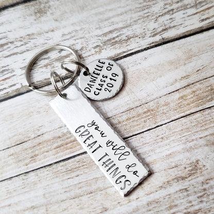 You Will Do Great Things Keychain