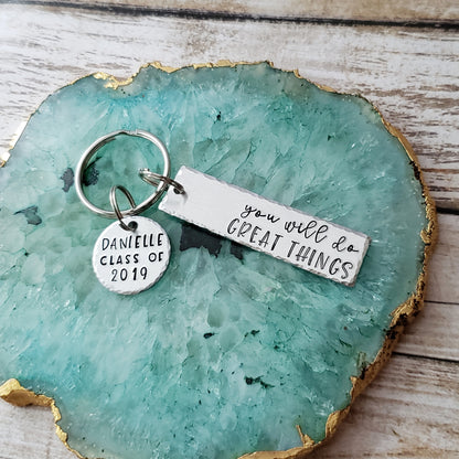 You Will Do Great Things Keychain
