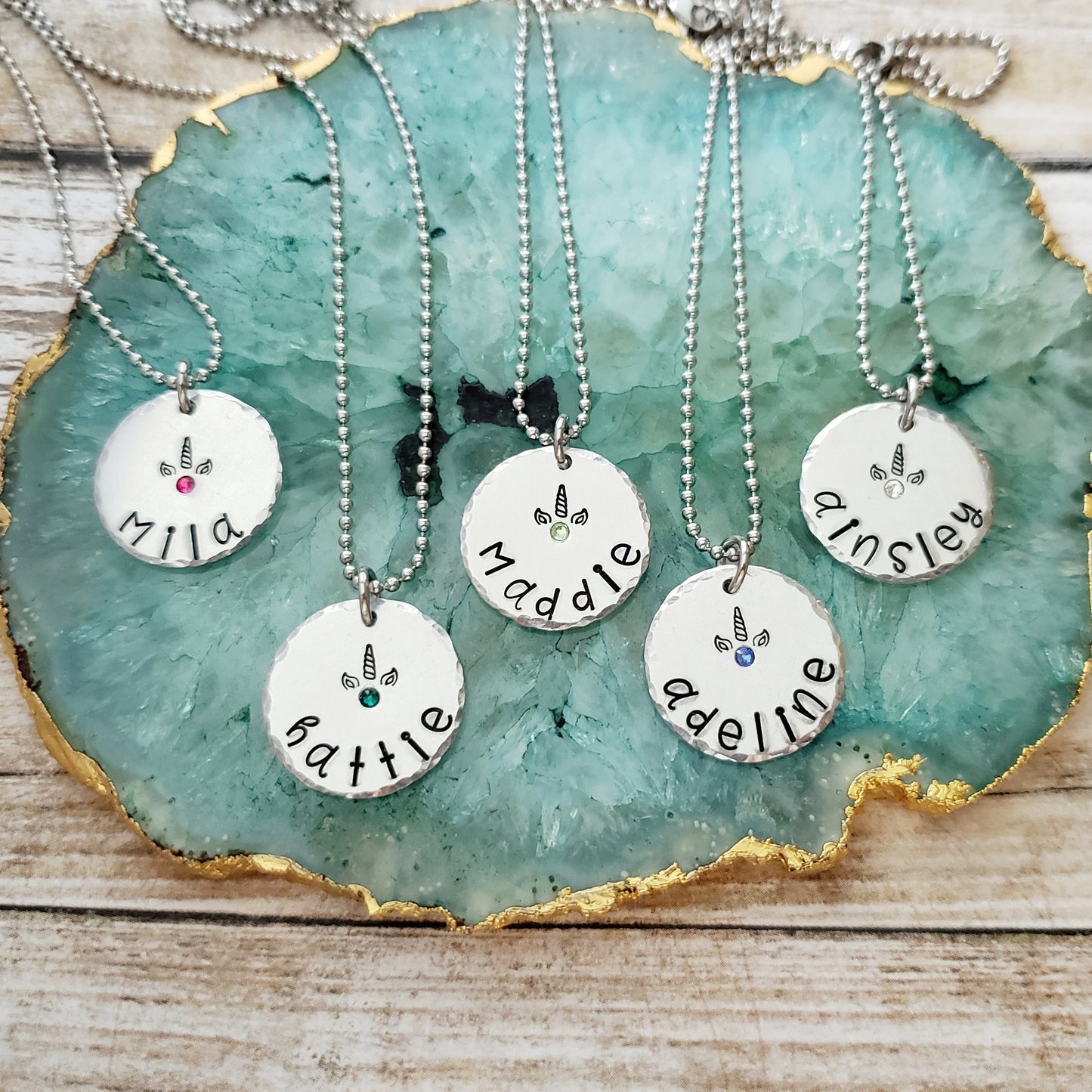 Unicorn 2025 name necklace