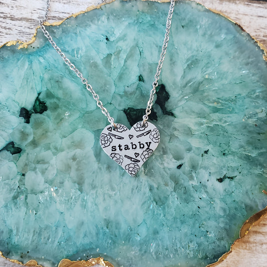 Stabby Heart Shaped Necklace