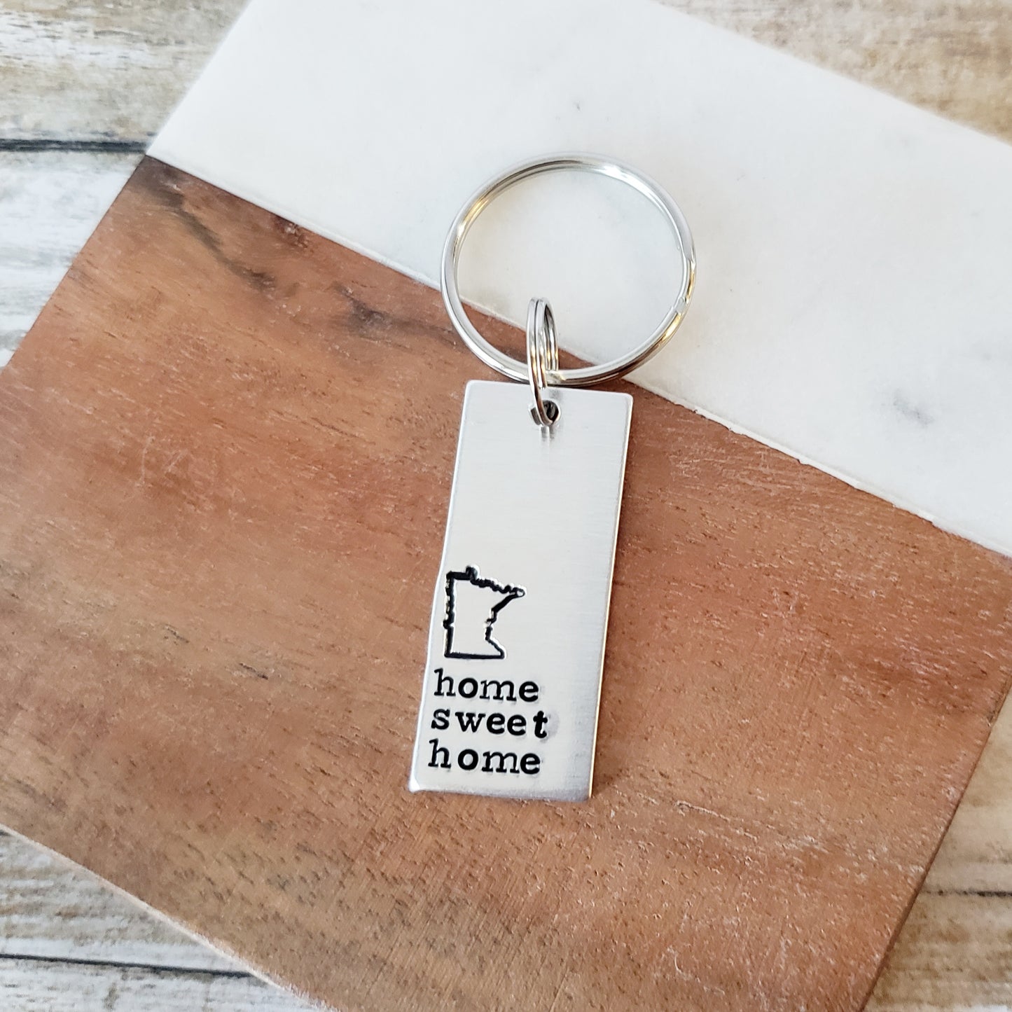 Minnesota Home Sweet Home Keychain