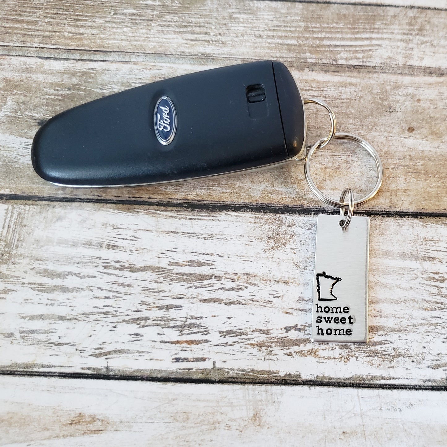 Minnesota Home Sweet Home Keychain