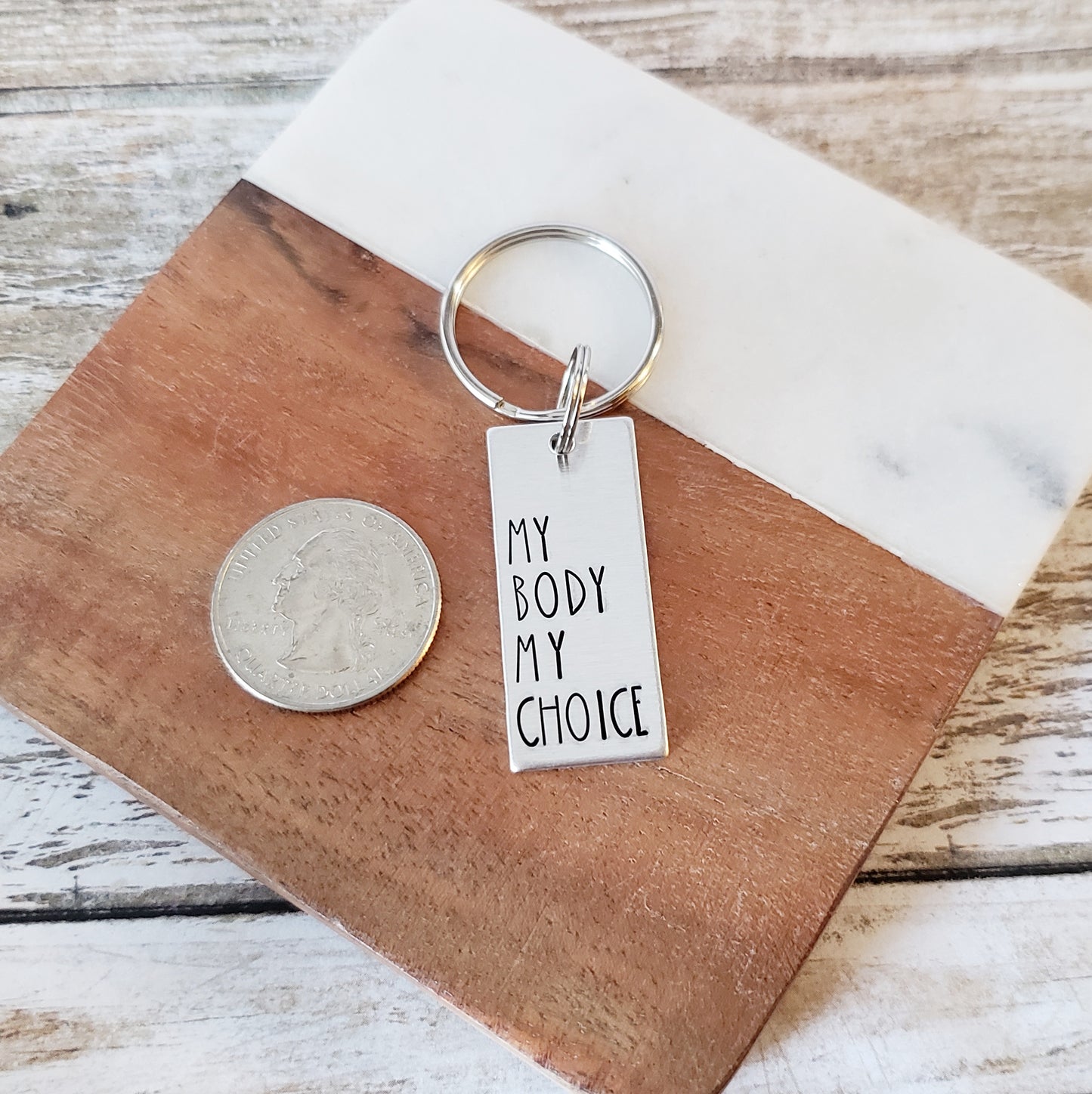 My Body My Choice Keychain