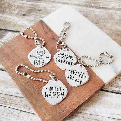 Wine Themed Wine Charms