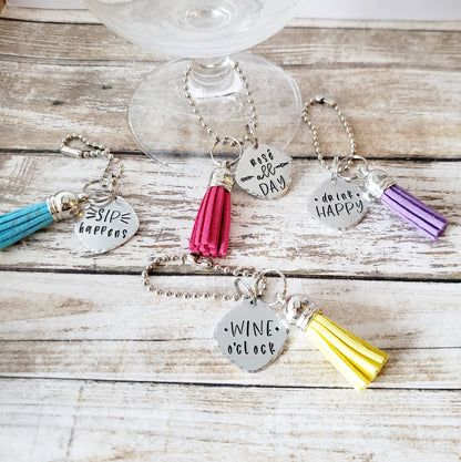 Wine Themed Wine Charms