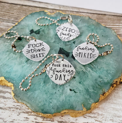 Fuck Themed Wine Charms