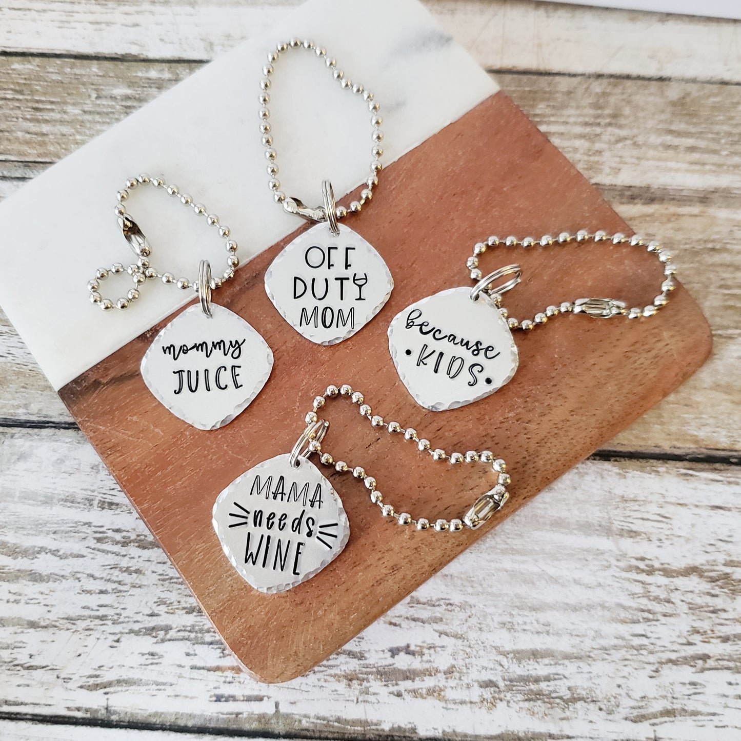 Mom Themed Wine Charms