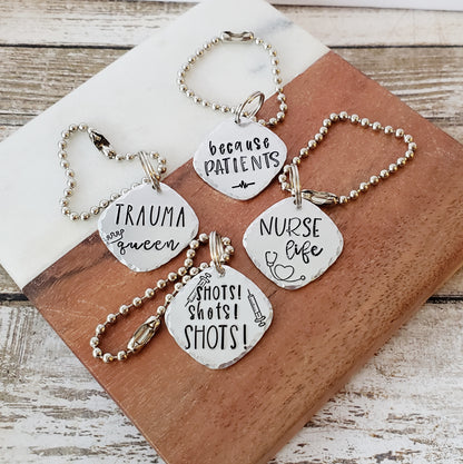 Nurse Themed Wine Charms