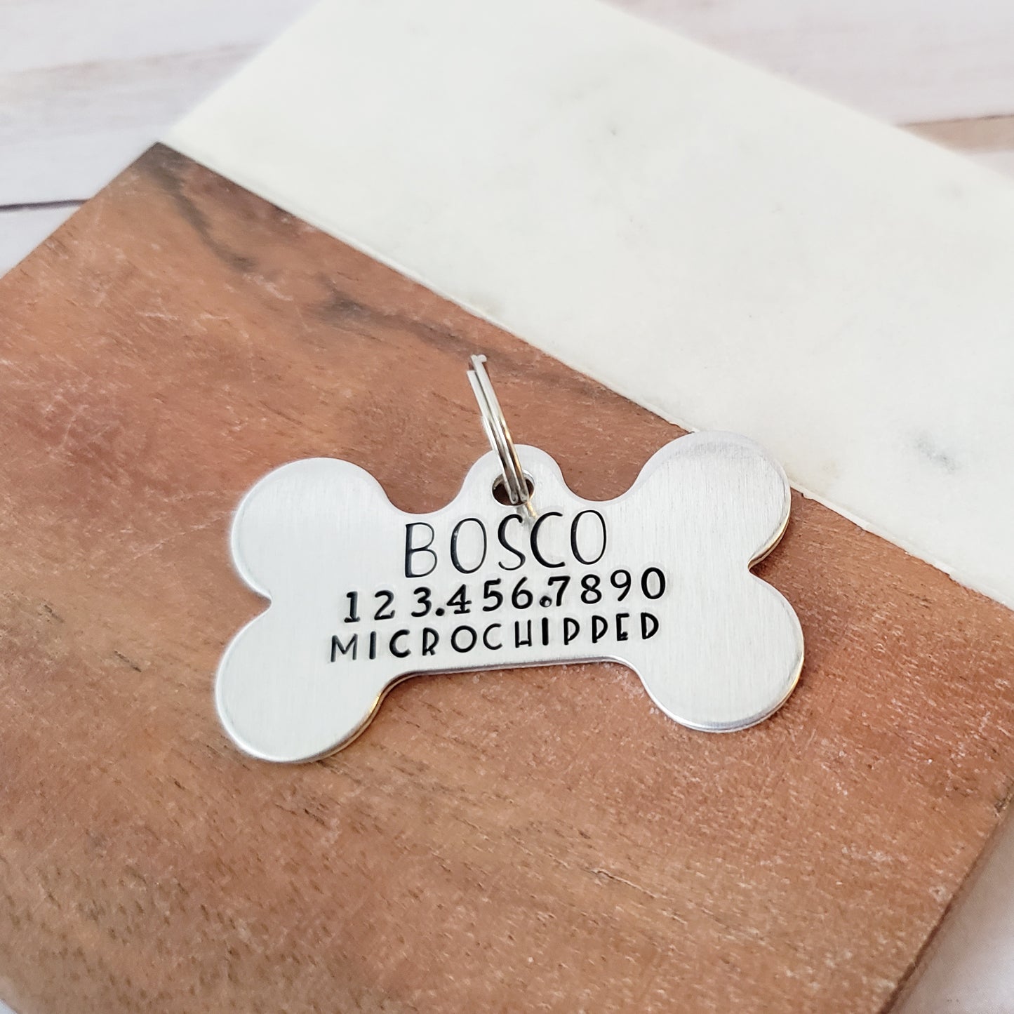 Dog Identification Tag  - Microchipped