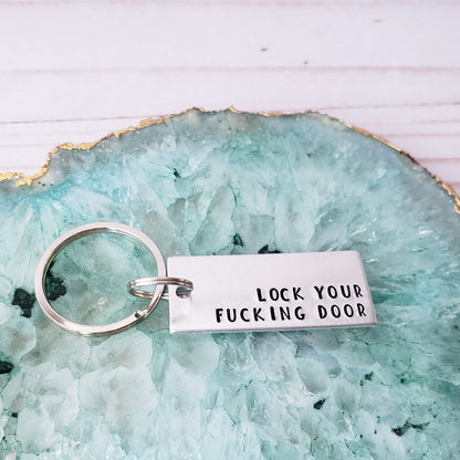 Lock Your Fucking Door Keychain