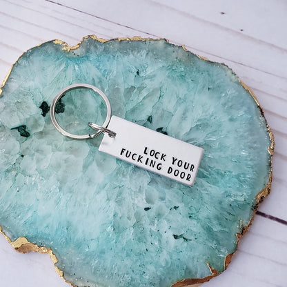 Lock Your Fucking Door Keychain