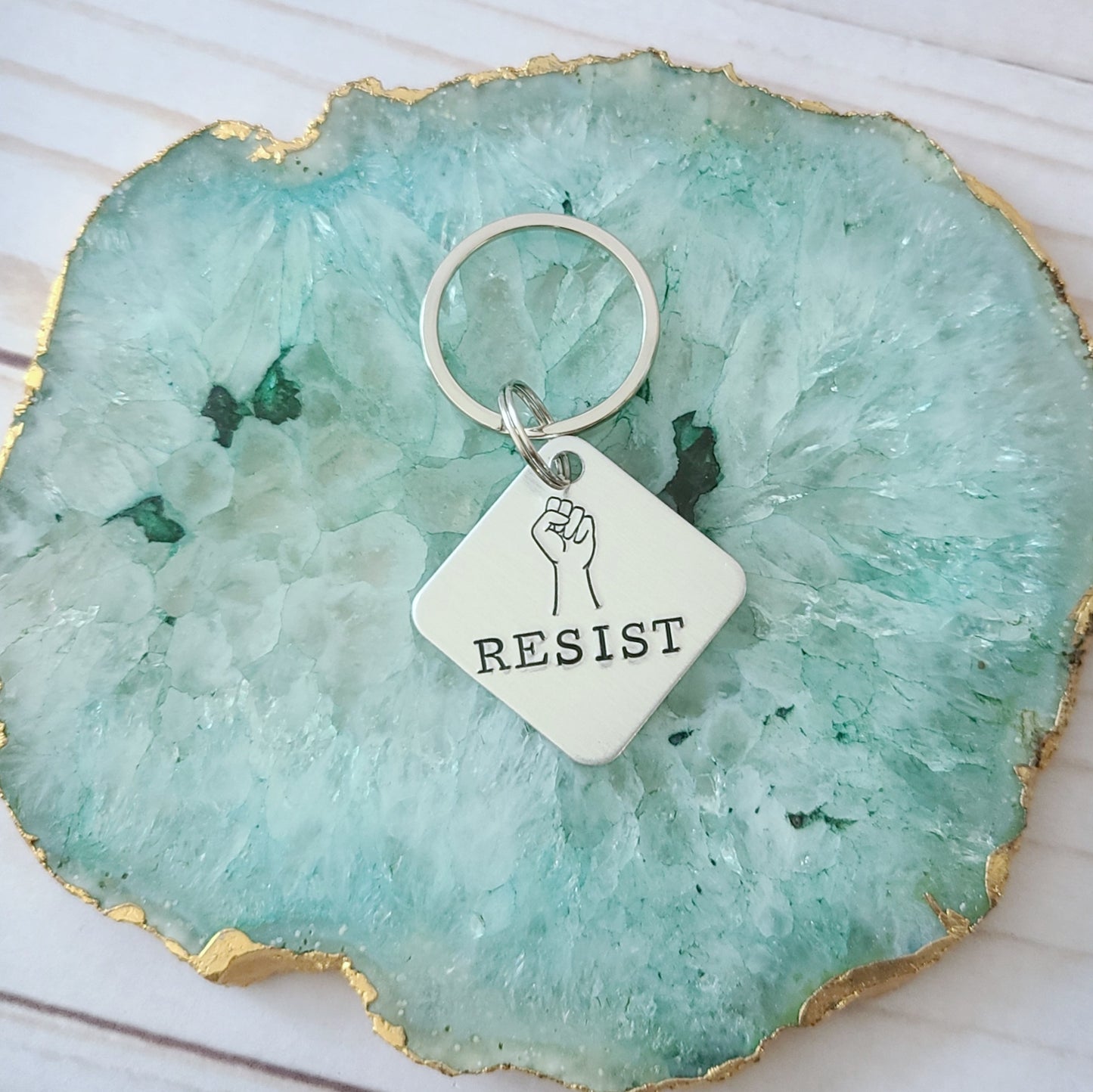 Resist Keychain
