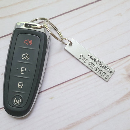 Nevertheless She Persisted Key Chain