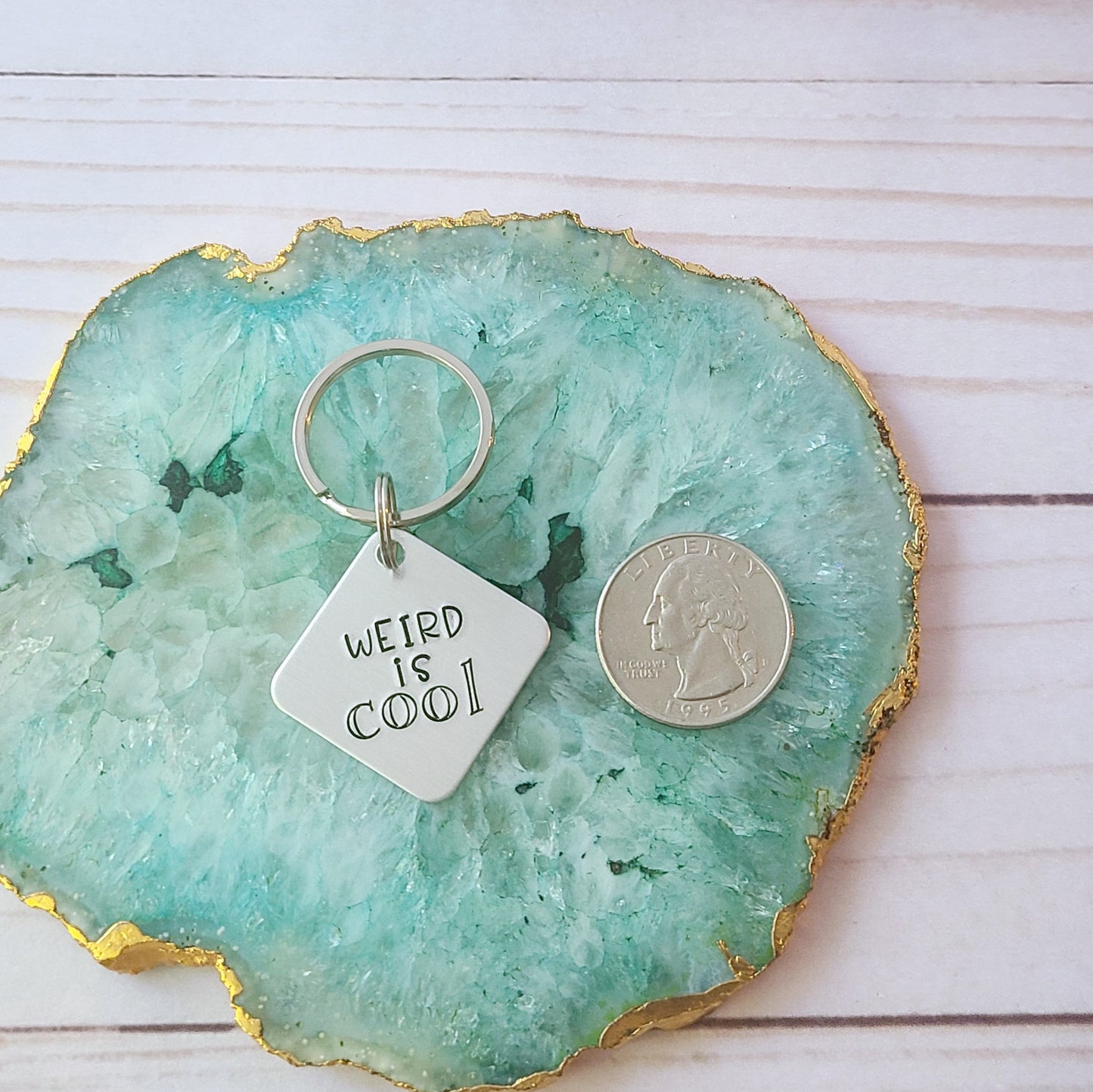 Weird Is Cool Keychain
