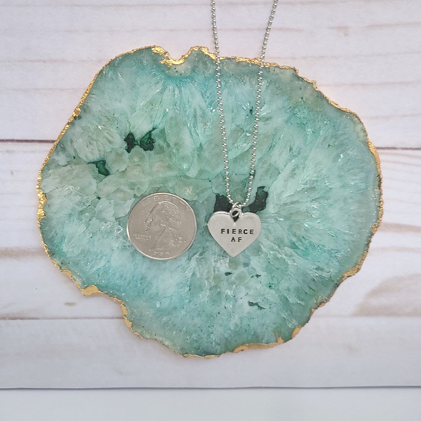 Fierce AF Heart Shaped Necklace