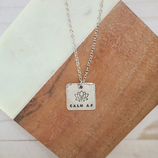 Calm AF Square Necklace